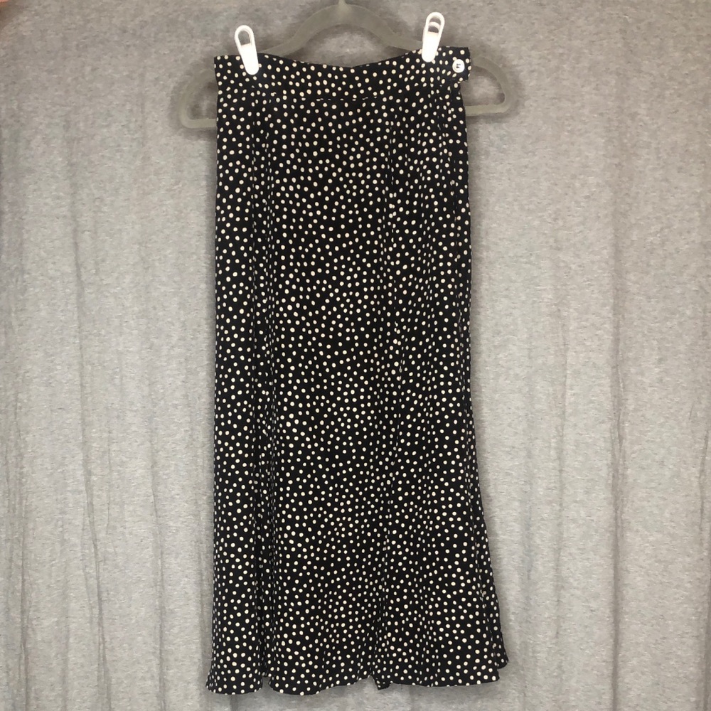 Max Mara Polka Dot Midi Skirt